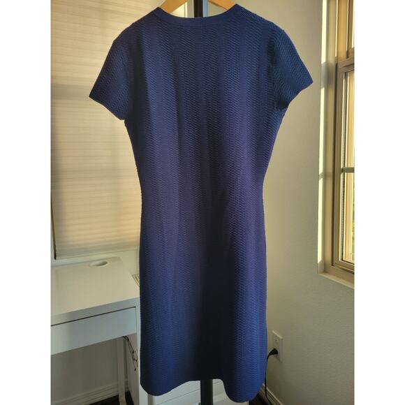 NEW NWT Theory Branteen Knit Sweater Dress Eclipse Navy Blue Bilen Size P $345 - Picture 2 of 6